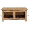 Table basse 67x67x30 cm Bois de manguier massif 