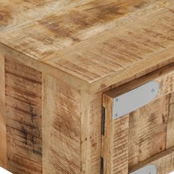 Table basse 67x67x30 cm Bois de manguier massif 