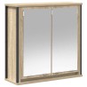 Armoire murale de salle de bain miroir chêne sonoma 60x21x60 cm 