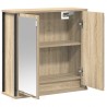 Armoire murale de salle de bain miroir chêne sonoma 60x21x60 cm 