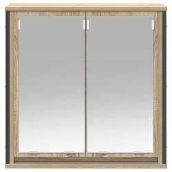 Armoire murale de salle de bain miroir chêne sonoma 60x21x60 cm 