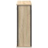 Armoire murale de salle de bain miroir chêne sonoma 60x21x60 cm 