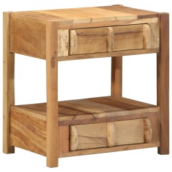 Table d'appoint43x32x46 cm en bois massif recyclé 