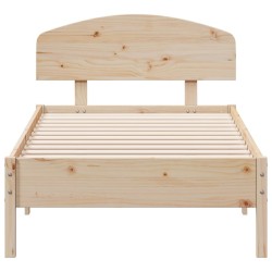 Cadre de lit sans matelas 100x200 cm bois massif de pin 