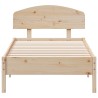 Cadre de lit sans matelas 100x200 cm bois massif de pin 