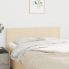 Têtes de lit 2 pcs Crème 72x5x78/88 cm Tissu 