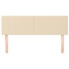 Têtes de lit 2 pcs Crème 72x5x78/88 cm Tissu 