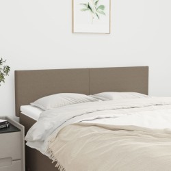 Têtes de lit 2 pcs Taupe 72x5x78/88 cm Tissu 