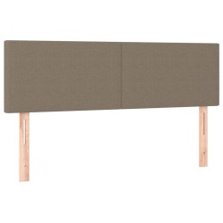 Têtes de lit 2 pcs Taupe 72x5x78/88 cm Tissu 
