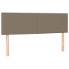 Têtes de lit 2 pcs Taupe 72x5x78/88 cm Tissu 