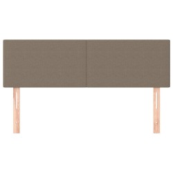 Têtes de lit 2 pcs Taupe 72x5x78/88 cm Tissu 