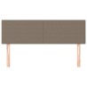 Têtes de lit 2 pcs Taupe 72x5x78/88 cm Tissu 