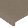 Têtes de lit 2 pcs Taupe 72x5x78/88 cm Tissu 