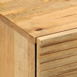 Table de chevet marron 50x33x60 cm bois de manguier massif 