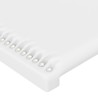Tête de lit avec oreilles Blanc 163x23x118/128 cm Similicuir 