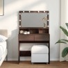 Coiffeuse avec LED chêne marron 80x41x134,5 cm 