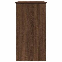 Bureau chêne marron 80x40x75 cm bois d'ingénierie 