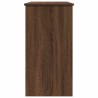 Bureau chêne marron 80x40x75 cm bois d'ingénierie 