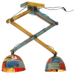 Plafonnier 25 W multicolore 29x18x85 cm E27 