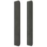 Tête de lit avec oreilles Gris foncé 163x16x118/128 cm Velours 