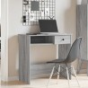 Bureau sonoma gris 80x40x75 cm bois d'ingénierie 