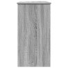 Bureau sonoma gris 80x40x75 cm bois d'ingénierie 