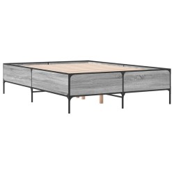 Cadre de lit sans matelas sonoma gris 120x200 cm 