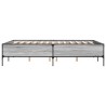 Cadre de lit sans matelas sonoma gris 120x200 cm 