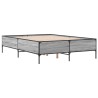 Cadre de lit sans matelas sonoma gris 120x200 cm 
