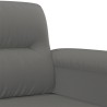 Fauteuil gris foncé 60 cm tissu microfibre 