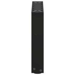 Pieds de table basse en U, 2 pièces, noir, 40 x (30-31) cm, acier 