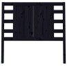 Tête de lit Noir 106x4x100 cm Bois massif de pin 