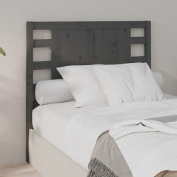 Tête de lit Gris 106x4x100 cm Bois massif de pin 