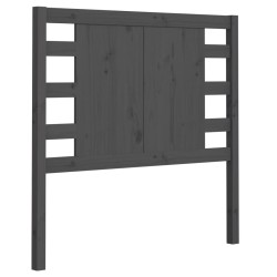 Tête de lit Gris 106x4x100 cm Bois massif de pin 