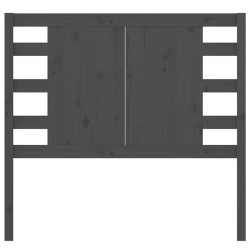 Tête de lit Gris 106x4x100 cm Bois massif de pin 