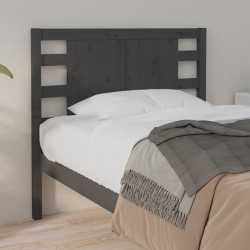 Tête de lit Gris 106x4x100 cm Bois massif de pin 