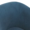 Chaise cabriolet bleu foncé velours 