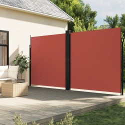 Auvent latéral rétractable terre cuite 200x600 cm 