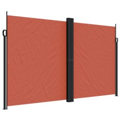 Auvent latéral rétractable terre cuite 200x600 cm 