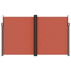 Auvent latéral rétractable terre cuite 200x600 cm 