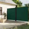 Auvent latéral rétractable vert foncé 200x600 cm 