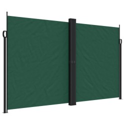 Auvent latéral rétractable vert foncé 200x600 cm 