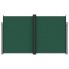 Auvent latéral rétractable vert foncé 200x600 cm 