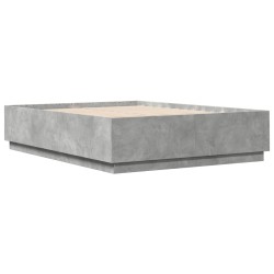 Cadre de lit sans matelas gris béton 120x200 cm 