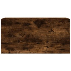 Armoire murale de bain chêne fumé 80x25x40 cm bois d'ingénierie 