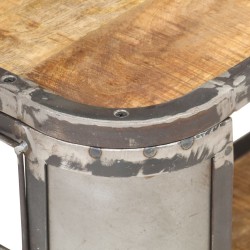 Meuble TV 90x30x40 cm Bois de manguier massif 