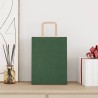 Sacs en papier 250 pcs avec poignées vert 21x11x28 cm 