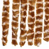 Rideau anti-mouches ocre et blanc 100x200 cm chenille 