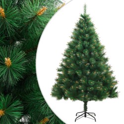 Sapin de Noël artificiel à charnières avec support 150 cm 