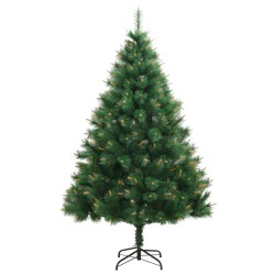 Sapin de Noël artificiel à charnières avec support 150 cm 